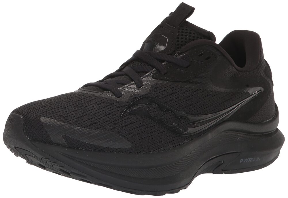 SAUCONY WOMEN'S AXON 2 RUNNING SHOE, TRIPLE BLACK, 8.5